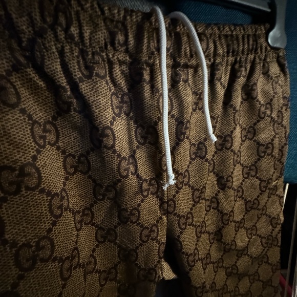 COPY - Gucci tan monogram striped track pants - Picture 4 of 6